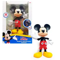 DISNEY - Muñeco Mickey Mouse Articulable con Luz y Sonido