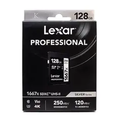 LEXAR - Memoria SD 128 GB V60 UHS-II