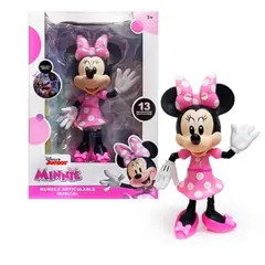 DISNEY - Muñeca Minnie Mouse Articulable con Luz y Sonido