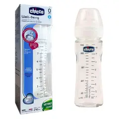 CHICCO - BIBERON DE PYREX DE 240 ML WELL-BEING ANTICOLICO