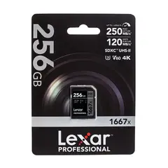 LEXAR - Memoria SD 256 GB V60 UHS-II