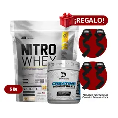 UNIVERSE NUTRITION - Proteína Nitro Whey 5Kg Cookies+Dragon Pharma 1 Kg+2 Straps
