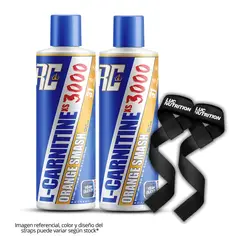 RONNIE COLEMAN - Pack x 02 L - Carnitina XS 3000 - Orange Smash + Straps