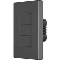 SONOFF - Interruptor Inteligente M5 Negro 3 Botones Wifi