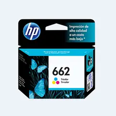 HP - Cartucho de Tinta 662 Tricolor 100 Pag. Original