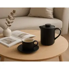 GENERICO - Tetera de Cerámica Vintage Black 900ml