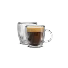 GENERICO - Set de 2 Mug doble pared 250 ml