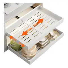 EVERSO - Organizador De Cocina Extraíble Bandeja Desplegable Blance