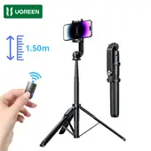 UGREEN - Trípode Soporte Selfie Stick Bluetooth 2 en 1 Extensible 180cm Control Remoto Celular y GoPro