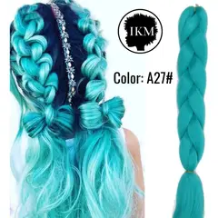 GENERICO - Kanekalon para Extensiones y Trenzas Africanas en Verde Turquesa