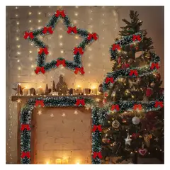 GENERICO - PACK DE 3 GUIRNALDAS DE NIEVE