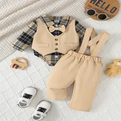 GENERICO - TRAJE TERNO DE NIÑO ELEGANTE- FIESTA DE CUMPLEAÑOS