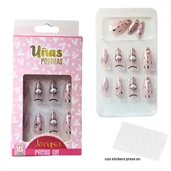 GENERICO - Uñas Postizas Press On con diseño Jarusa 6