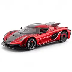 DIECAST MASTER - Auto Coleccion Koenigsegg Jesko ROJO Sonido Y Luz Escala
