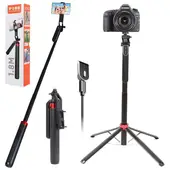GENERICO - Estabilizador Trípode para Celular Cámara Profesional Selfie Stick P185 180cm