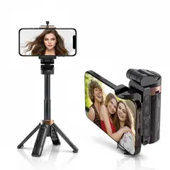 GENERICO - Estabilizador Palo Selfie Trípode con Soporte para Celular JC-27 Bluetooth