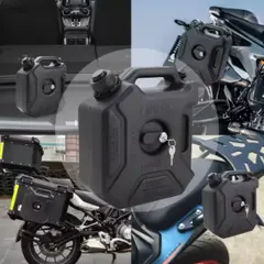 GENERICO - TANQUE/GALONERA PORTÁTIL PARA GASOLINA 5 L- NEGRO