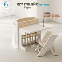 GENERICO - MESA ESCRITORIO PARA NIÑOS MX-005 PLEGABLE