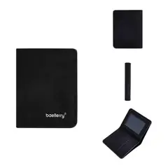 GENERICO - Tarjetero Billetera Cuero PU Lijado