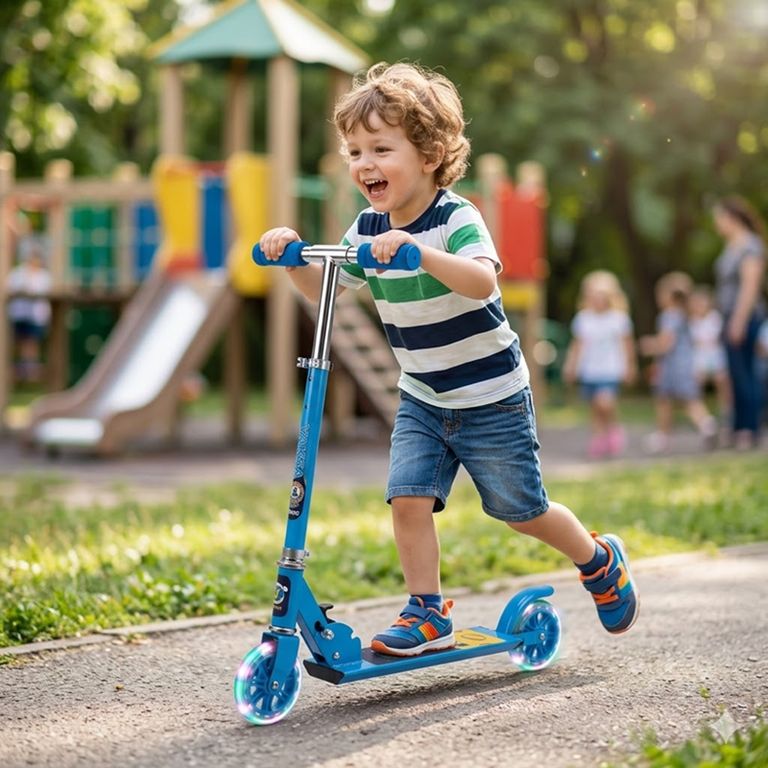 Scooter Clásico Dos Ruedas para Niños Color Azul