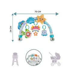GENERICO - JUGUETE ARCO DE ACTIVIDADES MULTIFUNCIONAL PARA BEBÉS - DISEÑO OCÉANO