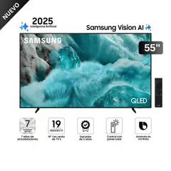 SAMSUNG - Televisor 55″ QLED 4K Vision AI Smart TV QN55Q7FAAGXPE 2025