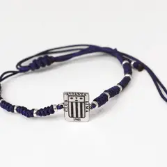 GENERICO - Pulsera de plata tejido con hilo AL