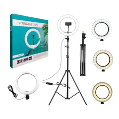 GENERICO - Aro De Luz Led 30cm + Trípode De 210m + Soporte De Celular