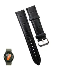 GENERICO - Correa Cuero Classic para SAMSUNG WATCH 7 - Negro