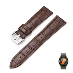 GENERICO - Correa Cuero Classic para SAMSUNG WATCH 7 - Marron