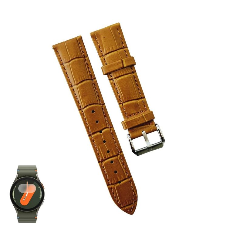 Correa Cuero Classic para SAMSUNG WATCH 7 - Camello