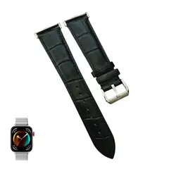 GENERICO - Correa Cuero Classic para HUAWEI FIT 4 - 4 PRO - Negro