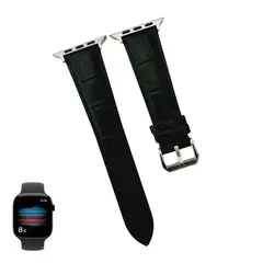 GENERICO - Correa Cuero Classic para APPLE WATCH DE 44 - 45 - 46 - 49MM - Negro