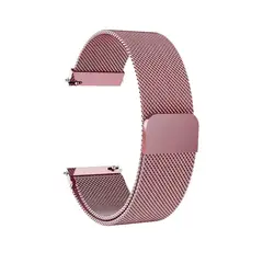 GENERICO - Correa Acero Milanes para HUAWEI GT6 DE 46MM - Rosa