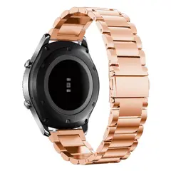 GENERICO - Correa Acero Eslabones para HUAWEI GT6 DE 46MM - OroRosa
