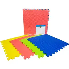 GENERICO - Piso Puzzle de Goma para niños 4 Piezas de 60 x 60 x 1cm