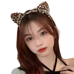 GENERICO - Vincha Orejas Leopardo Disfraz Importado