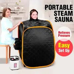 GENERICO - SAUNA PORTÁTIL PLEGABLE A CONTROL REMOTO + ACCESORIOS