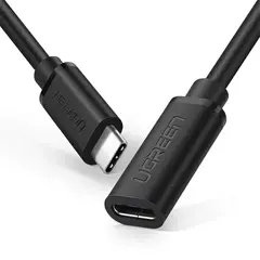 UGREEN - Cable de Extensión USB-C 3.2 10Gbps 4K 60Hz 100W 5A ED008 Negro - 40574