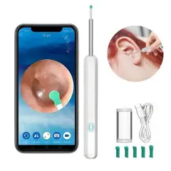 GENERICO - Limpiador Oídos Cámara Hd Otoscopio Luz Led Wifi