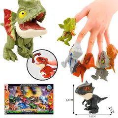 GENERICO - Juguete Set 12 Dinosaurios Mordedores Articulados
