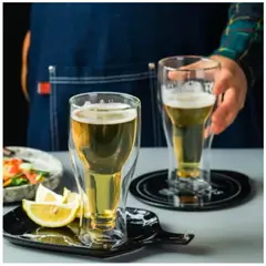 GENERICO - Vaso de Cerveza Diseño Botella Invertida