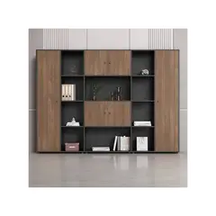 TU MESITA - Librero Moderno Steven Color ChiavennaNegro