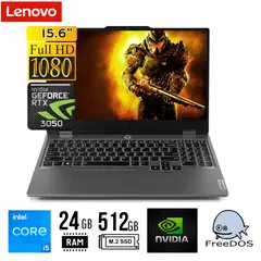 LENOVO - LAPTOP LOQ 15IAX9 15.6"FHD Intel Core i5 12a Gen 24GB 512GB SSD RTX 3050 6GB FREEDOS