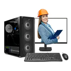 INTEL - Pc Core i5 14400F 16gb 500Gb 24 Ips RTX3050 6GB Mipclista Computadora ESCRITORIO inge