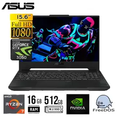 ASUS - LAPTOP TUF A506NCG-HN185 15,6"FHD AMD RYZEN7 7445HS 16GB 512GB SSDRTX 3050 4GB FREEDOS