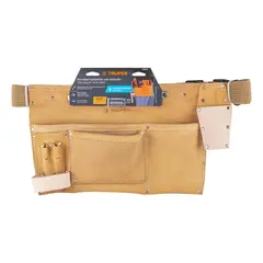 TRUPER - Porta herramientas de carnaza con 9 compartimentos,