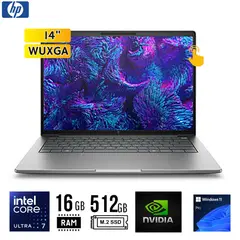 HP - LAPTOP ZBook 8 G1i 14" Táctil WUXGA Intel Core Ultra 7 255H 16GB 512GB SSD W11 Pro NVIDIA 4GB