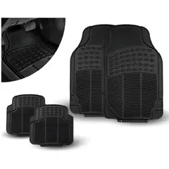 JET - 1 Juego Tapetes 4pz Uso Rudo Auto Camioneta Universal