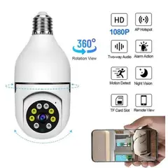 GENERICO - Camara de Seguridad espía Tipo Foco IP HD Wifi Sensor de movimiento